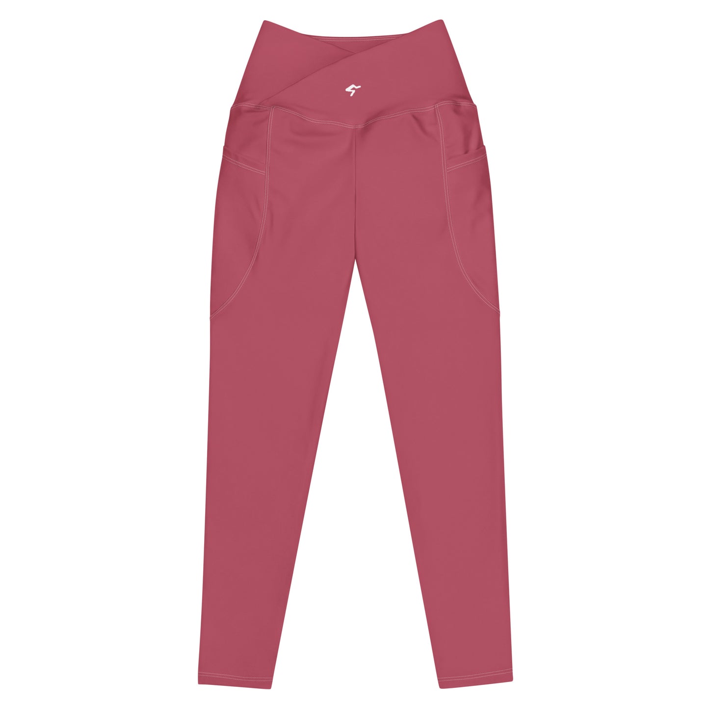 The Gymbum UK Hippie Pink Crossover leggings with pockets